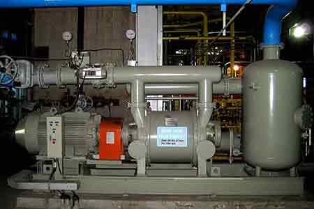 肯富来液环真空泵在北欧炼油项目油气回收应用现场