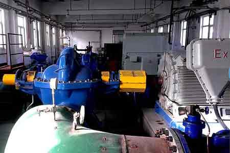 KPS系列单级双吸离心泵在金源精细化工使用现场