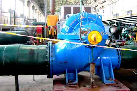 KPS系列单级双吸离心泵在酒钢节能改造项目中使用现场